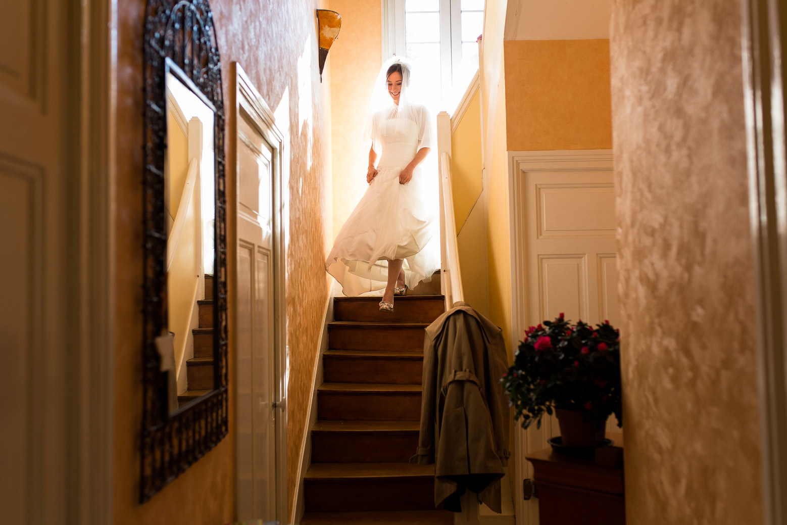 Hotel Royal Saint Mart Royat Clermont Ferrand Descente d'escalier de la mariée