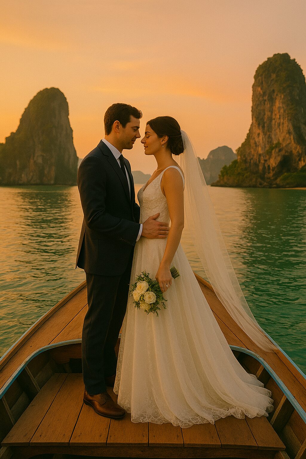 Wedding photographer in Thailand, island koh phi phi